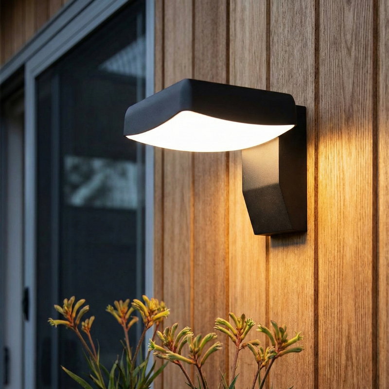 Motion Sensor LED Wall Lamp - Adjustable Brightness for Outdoor Safety 1