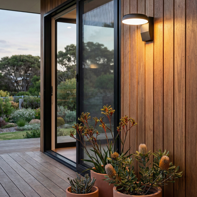 Motion Sensor LED Wall Lamp - Adjustable Brightness for Outdoor Safety 2