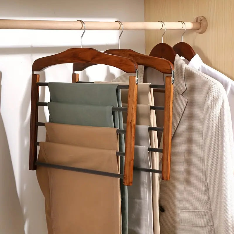 Multi Pants Hanger - Space-Saving Hanger for Efficient Closet Storage 1