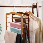 Multi Pants Hanger - Space-Saving Hanger for Efficient Closet Storage 8