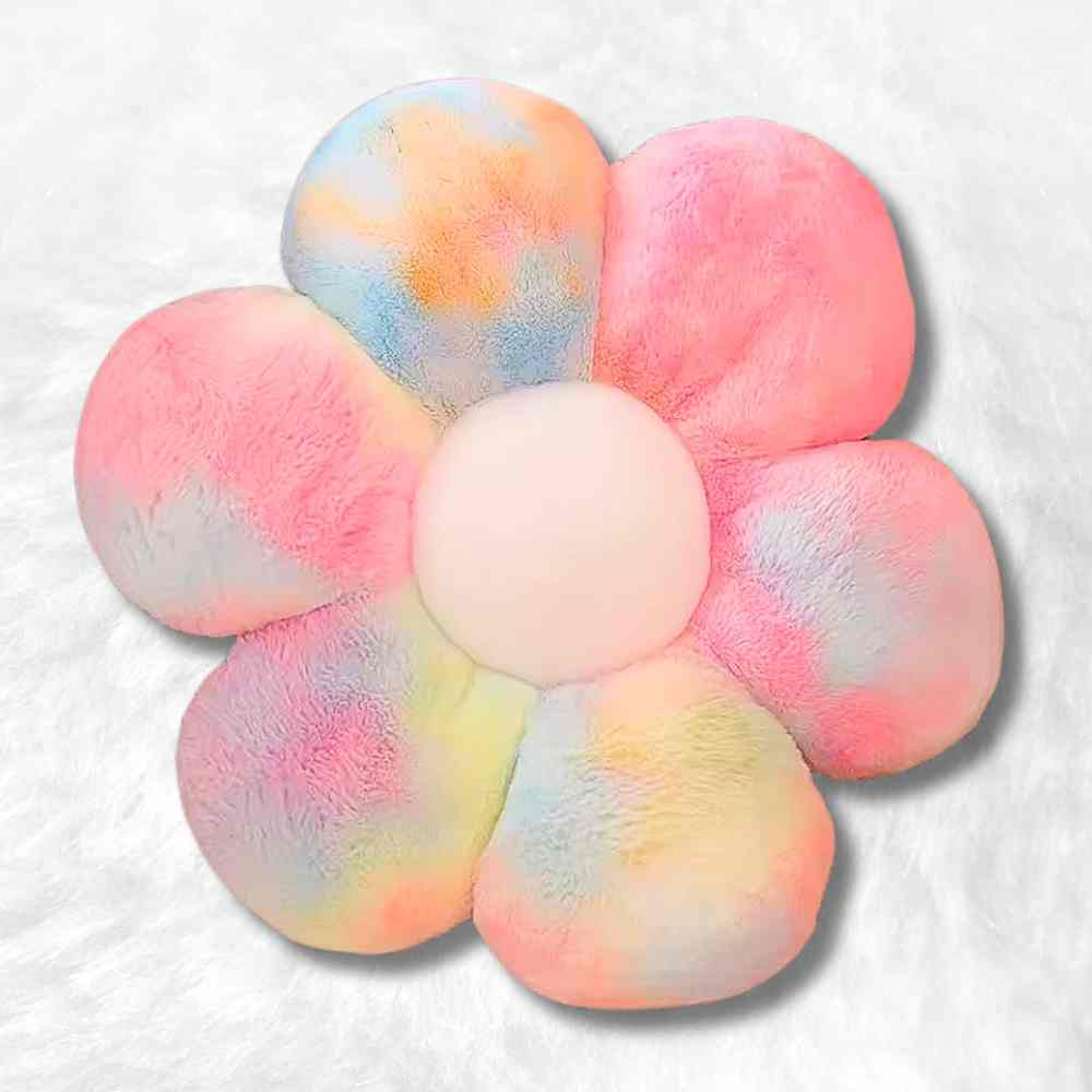 Multicolored Flower Cushion - Soft Support for Vibrant Interiors 0