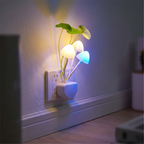 Mushroom Night Light - LED Motion Sensor with 3 Soft Color Options 0