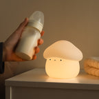 Mushroom Night Light - Soft Silicone LED Lamp with Tap Control for Kids 1