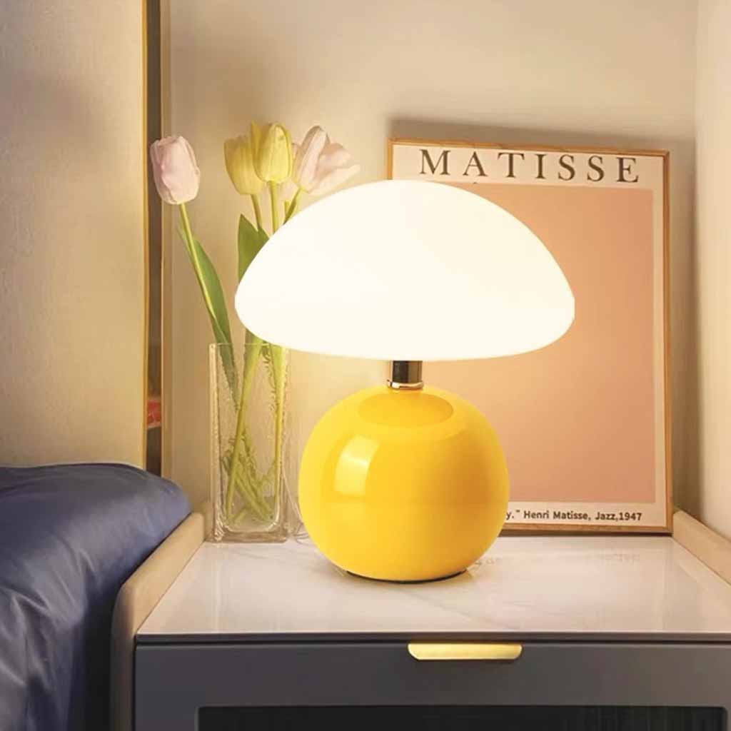Mushroom Table Lamp - Adjustable 3-Color LED for Bedside & Bedroom Use 1