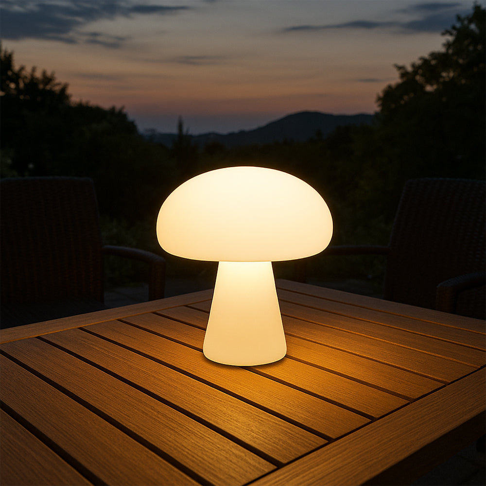 Mushroom Table Lamp - Warm White LED for Bedroom & Desk Use 2