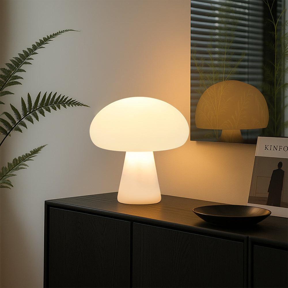 Mushroom Table Lamp - Warm White LED for Bedroom & Desk Use 6