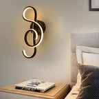 Musical Note Wall Sconce - Modern LED Design, Durable Aluminum, Stylish Lighting 0
