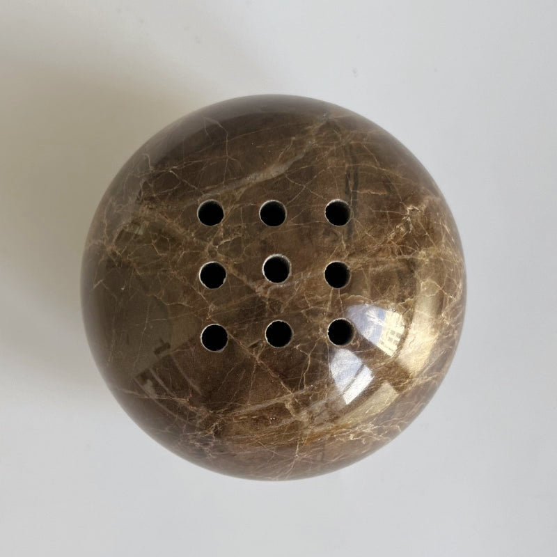 Natural Marble and Travertine Incense Burner with 9 Holes – Eco-Friendly Aromatic Incense Holder for Relaxation 4