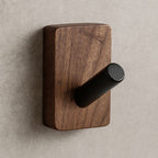 Natural Wood Wall Organizer - Key Holder for Coats & Accessories 0