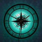 Nautical Compass Wall Clock - Stylish Decor & Silent Functionality 1