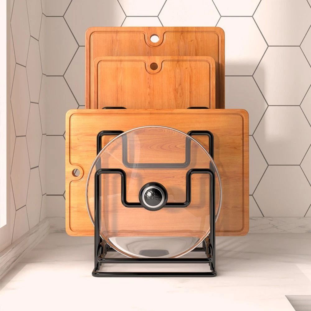 Neat Nest Pot Lid & Board Rack - Efficient Kitchen Organizer for Easy Access 1