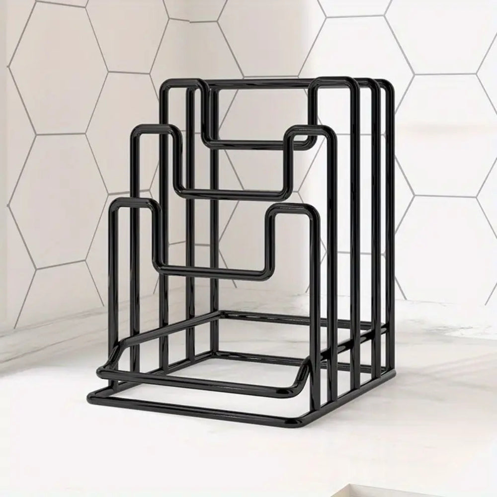 Neat Nest Pot Lid & Board Rack - Efficient Kitchen Organizer for Easy Access 2