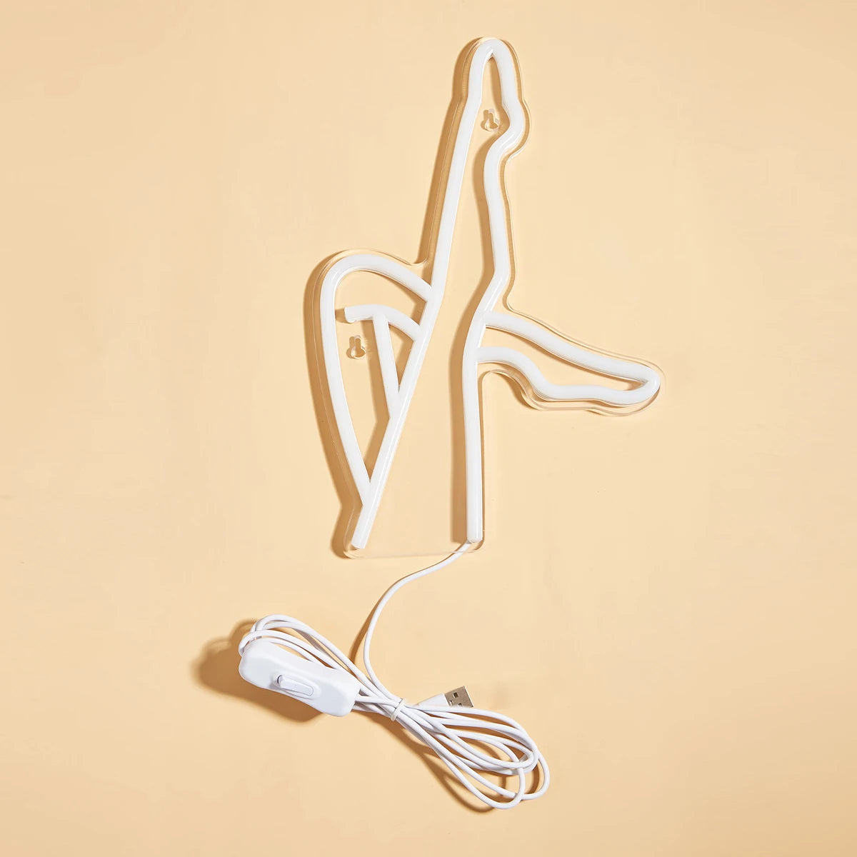 Neon Light Sign Pink LED USB Powered Acrylic Metal Wall Decor 3