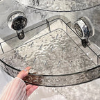 No-Drill Bathroom Wall Cabinet - Strong Suction for Easy Storage 0