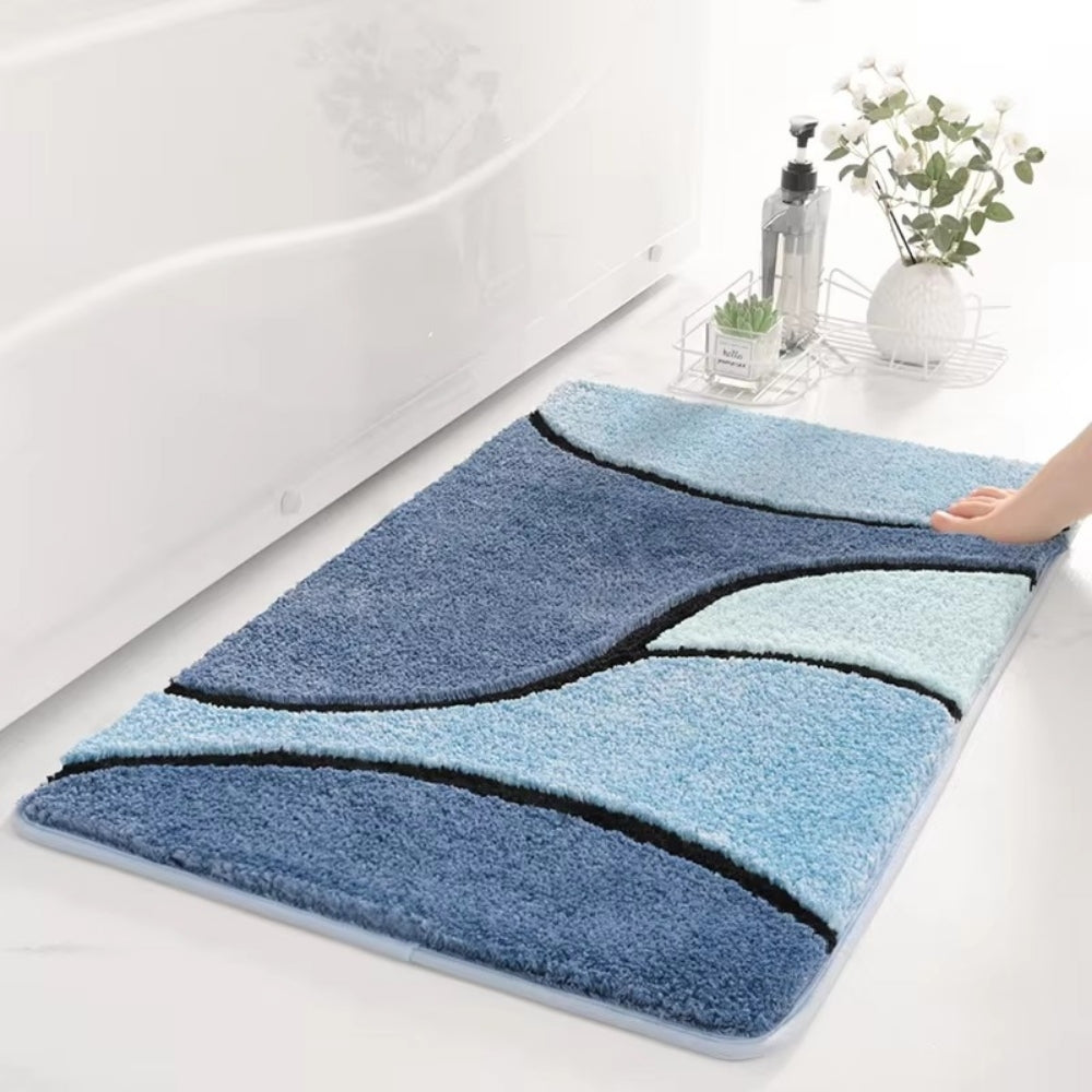 Non-Slip Bath Mat - Absorbent Microfiber for Comfort & Safety 0