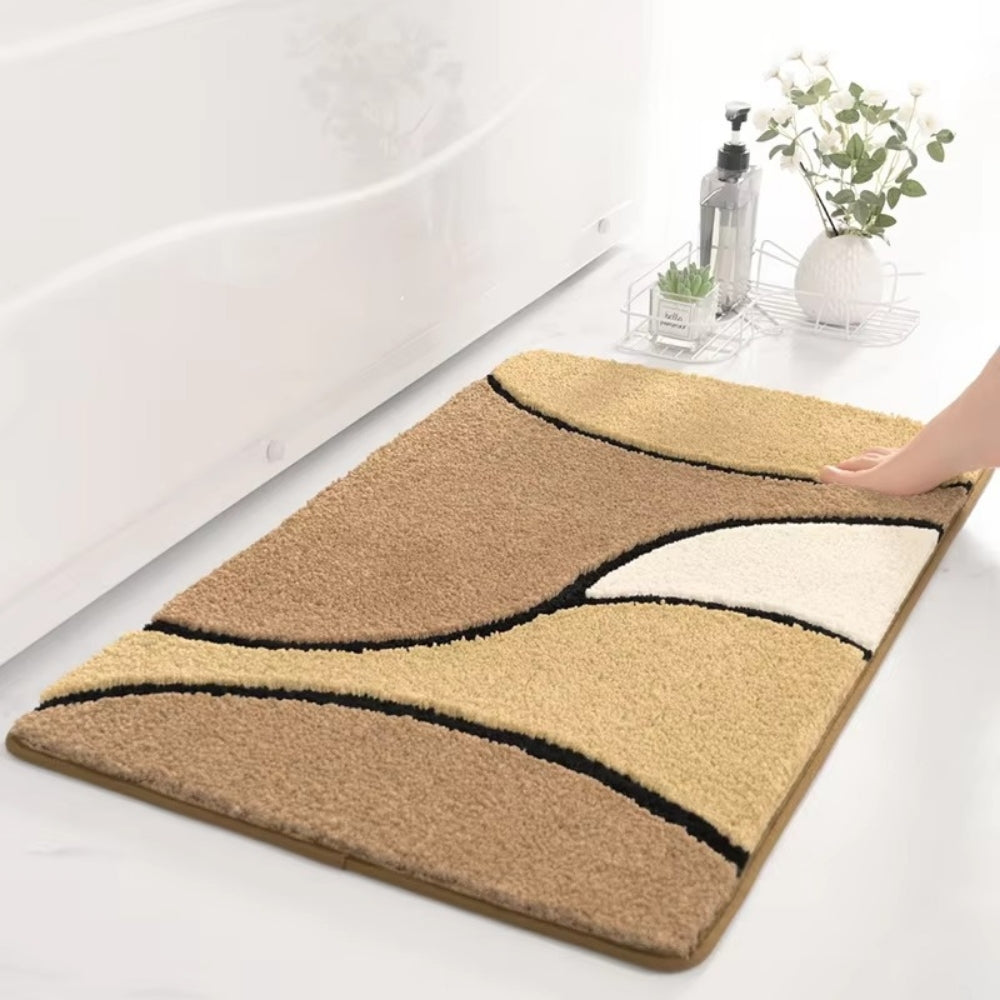 Non-Slip Bath Mat - Absorbent Microfiber for Comfort & Safety 1