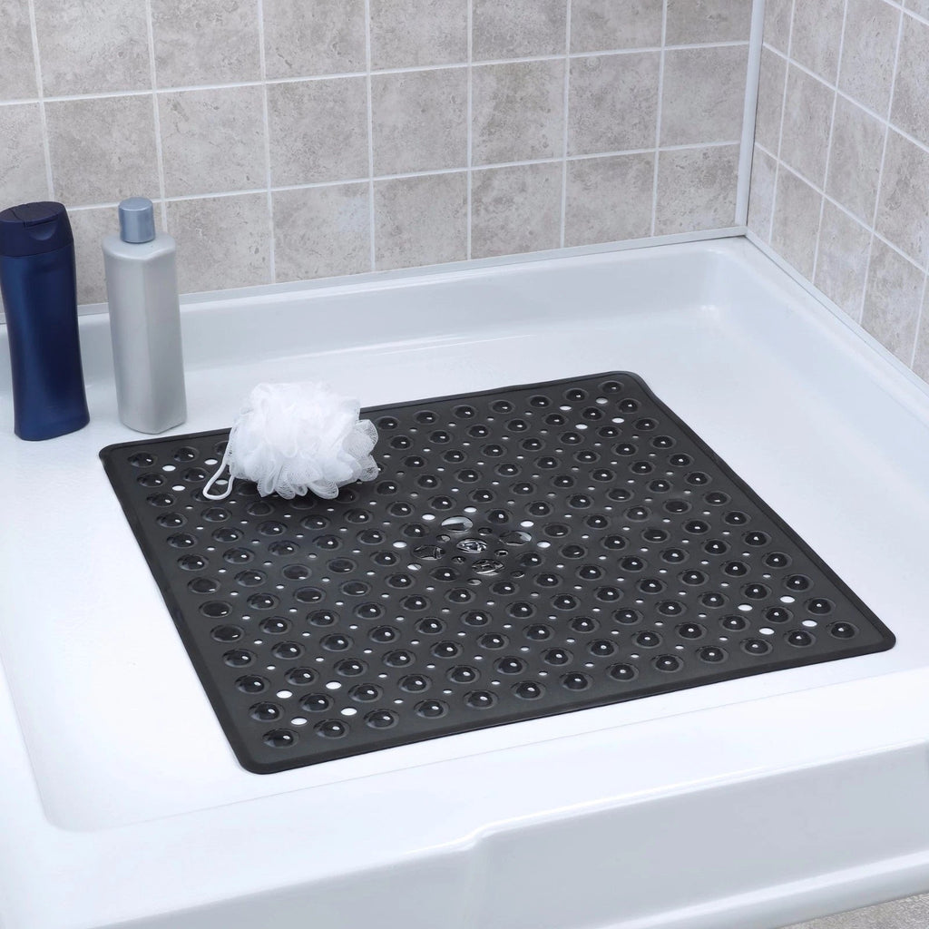 Non-Slip Bath Mat - Strong Suction & Quick Drainage for Safety 1