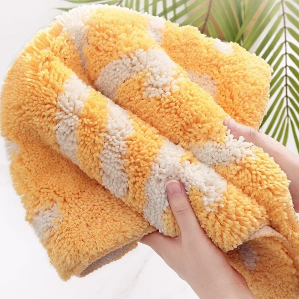 Non-Slip Bath Mat - Ultra-Absorbent Lemon Design for Safety & Comfort 3