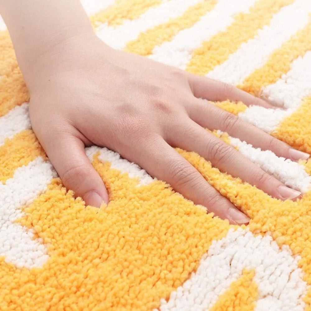 Non-Slip Bath Mat - Ultra-Absorbent Lemon Design for Safety & Comfort 4