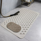 Non-Slip Bath Mat with Built-In Foot Scrubber and Quick-Drain Design – Anti-Mold Bathroom Mat for Safety and Comfort 3