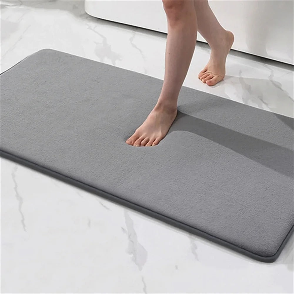 Non-Slip Bath Mat with Memory Foam – Ultra-Soft Microfiber, Machine Washable, Multiple Sizes and Colors Available 1