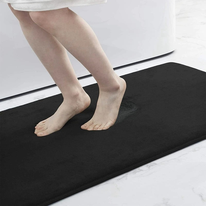 Non-Slip Bath Mat with Memory Foam – Ultra-Soft Microfiber, Machine Washable, Multiple Sizes and Colors Available 14
