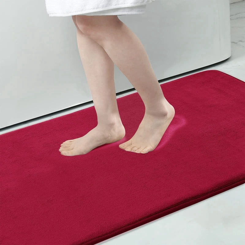 Non-Slip Bath Mat with Memory Foam – Ultra-Soft Microfiber, Machine Washable, Multiple Sizes and Colors Available 9