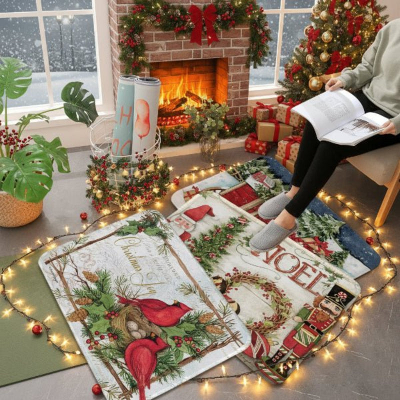 Non-Slip Christmas Doormat with Dirt-Trapping Texture for Indoor and Outdoor Use – Festive Welcome Mat for Front Door 1