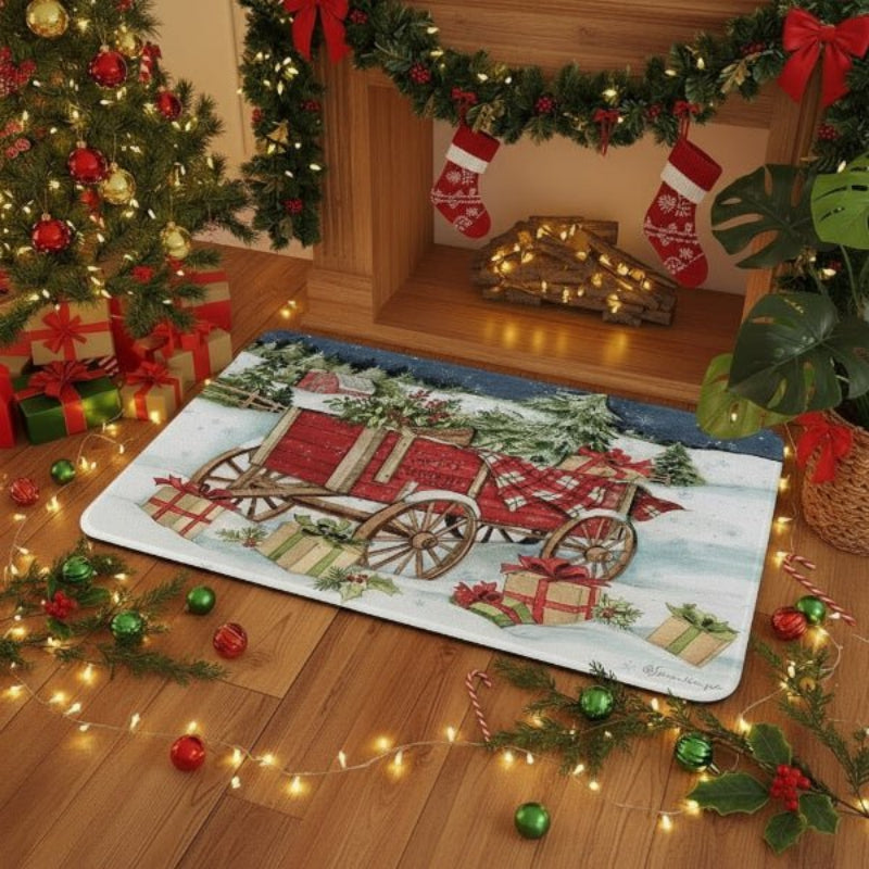 Non-Slip Christmas Doormat with Dirt-Trapping Texture for Indoor and Outdoor Use – Festive Welcome Mat for Front Door 3