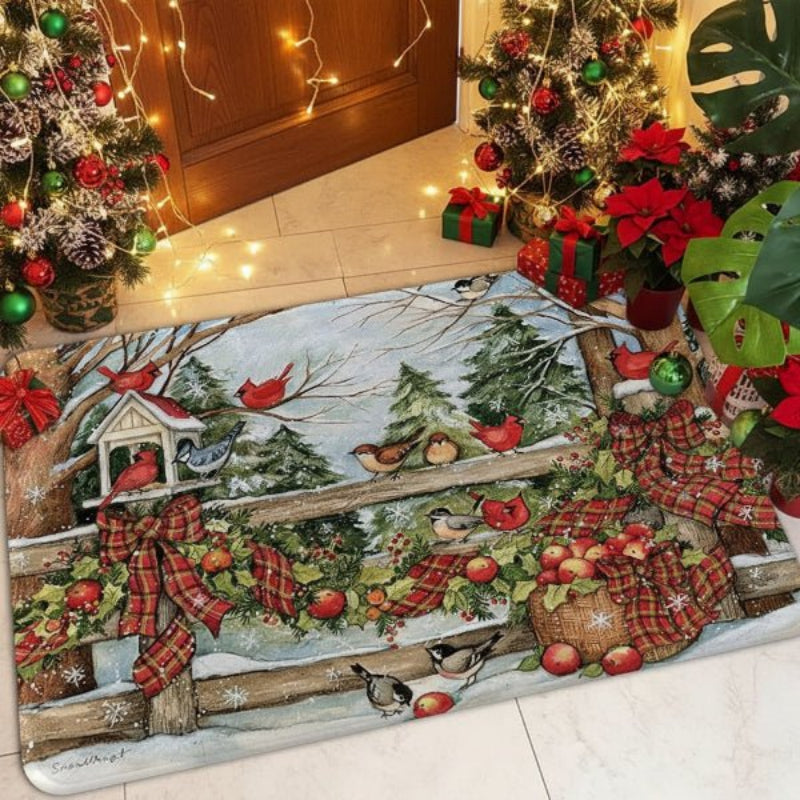 Non-Slip Christmas Doormat with Dirt-Trapping Texture for Indoor and Outdoor Use – Festive Welcome Mat for Front Door 5