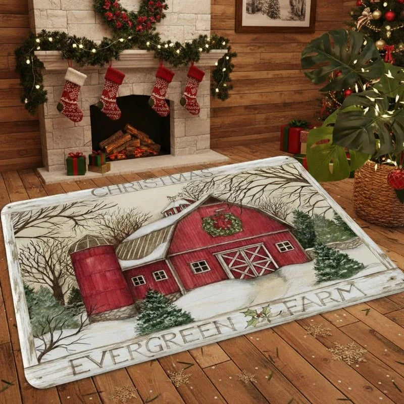 Non-Slip Christmas Doormat with Dirt-Trapping Texture for Indoor and Outdoor Use – Festive Welcome Mat for Front Door 9