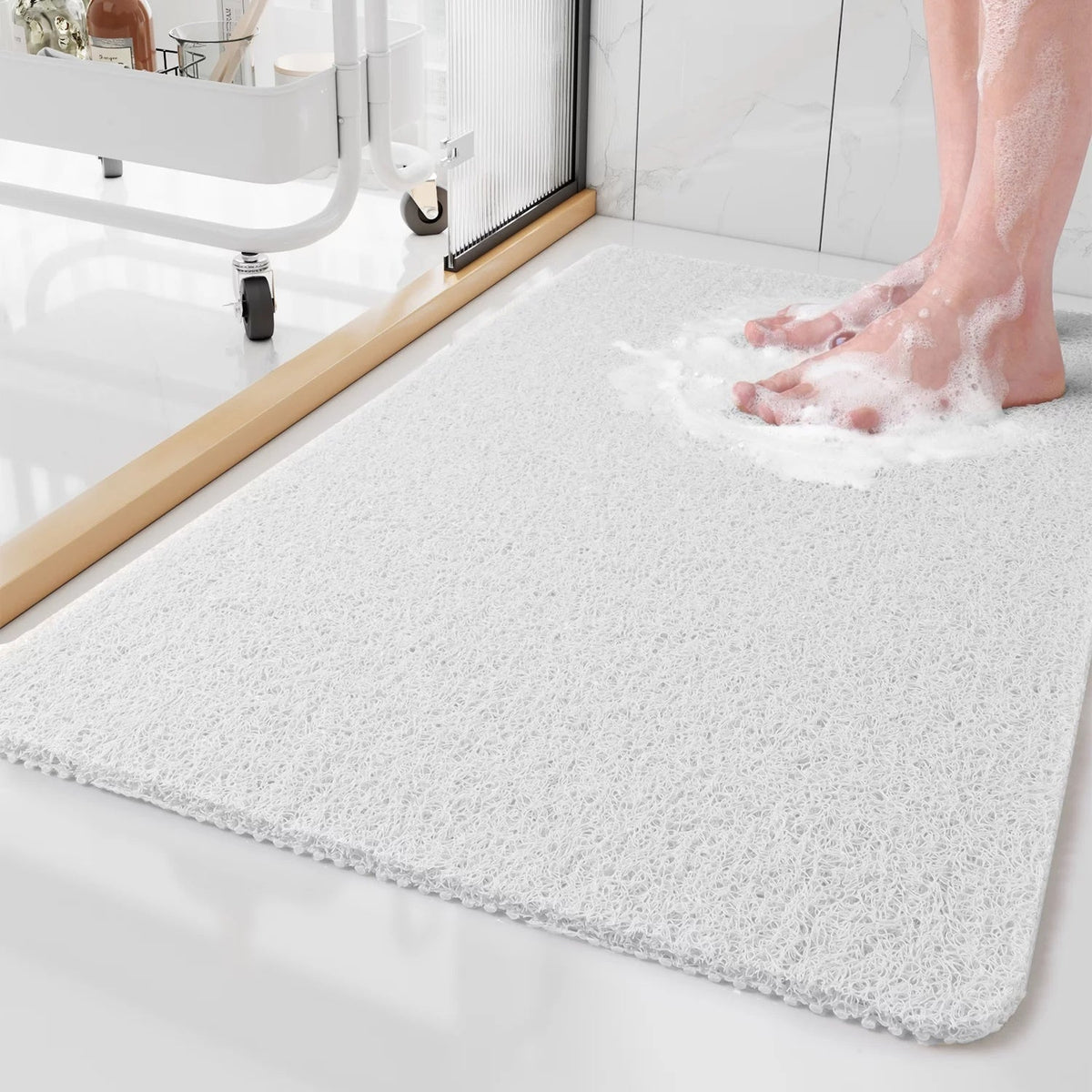 Non-Slip Shower Mat - Antibacterial, Soft, Water-Drainage Design 6