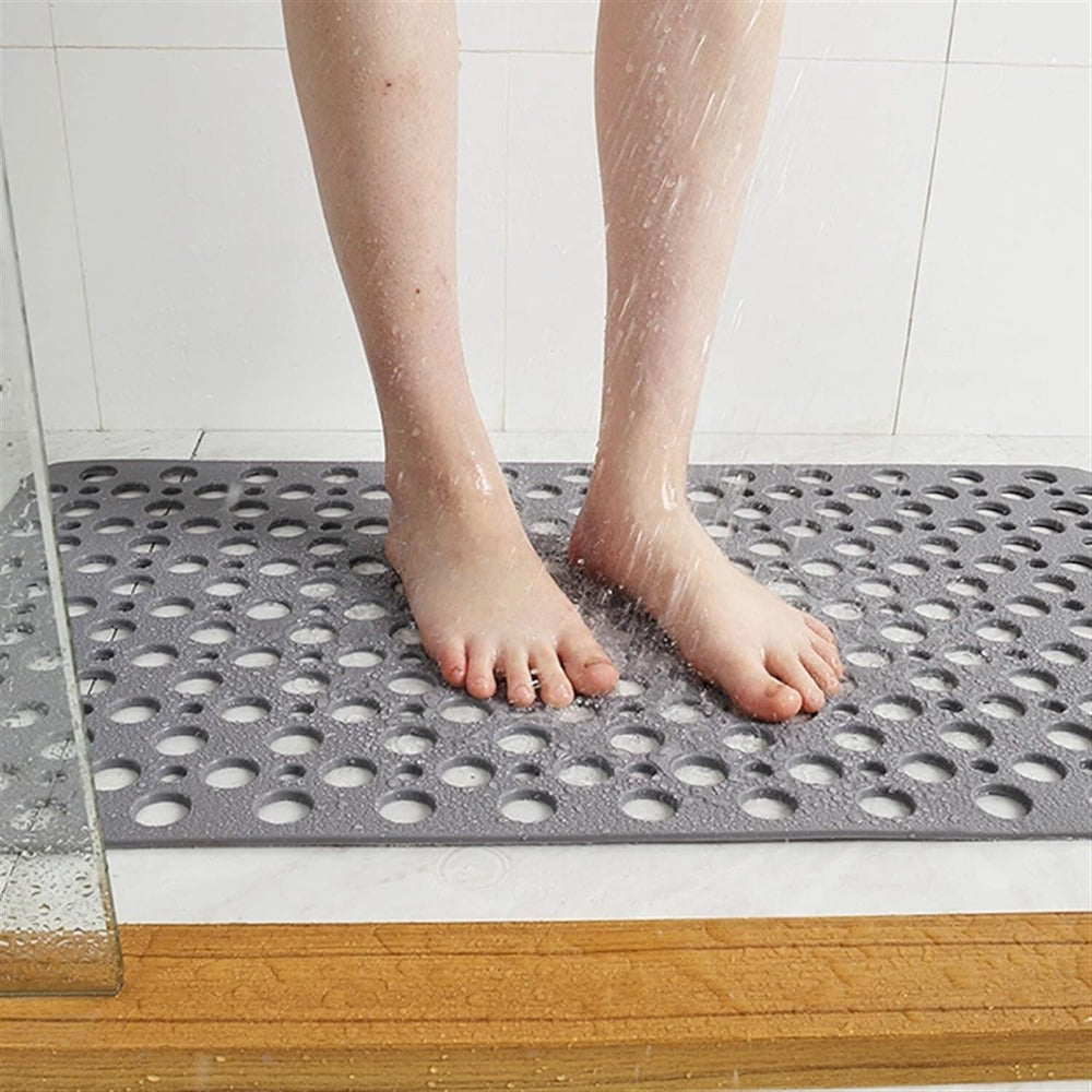 Non-Slip Shower Mat - Antibacterial, Suction Cups for Safety 1