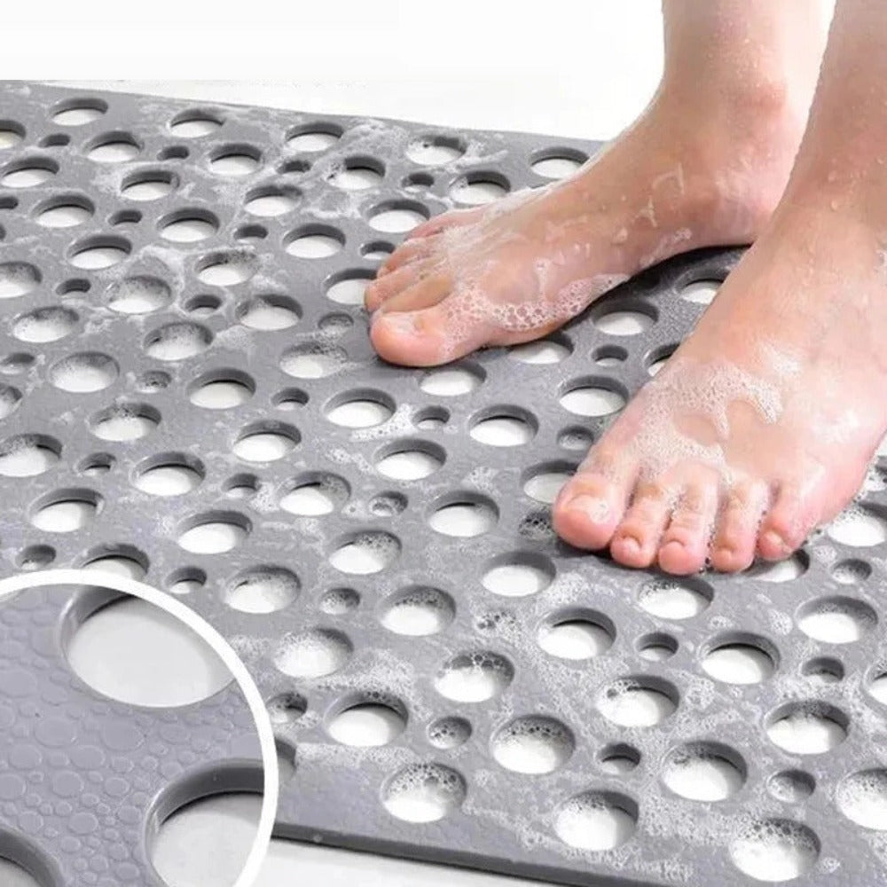 Non-Slip Shower Mat - Antibacterial, Suction Cups for Safety 4
