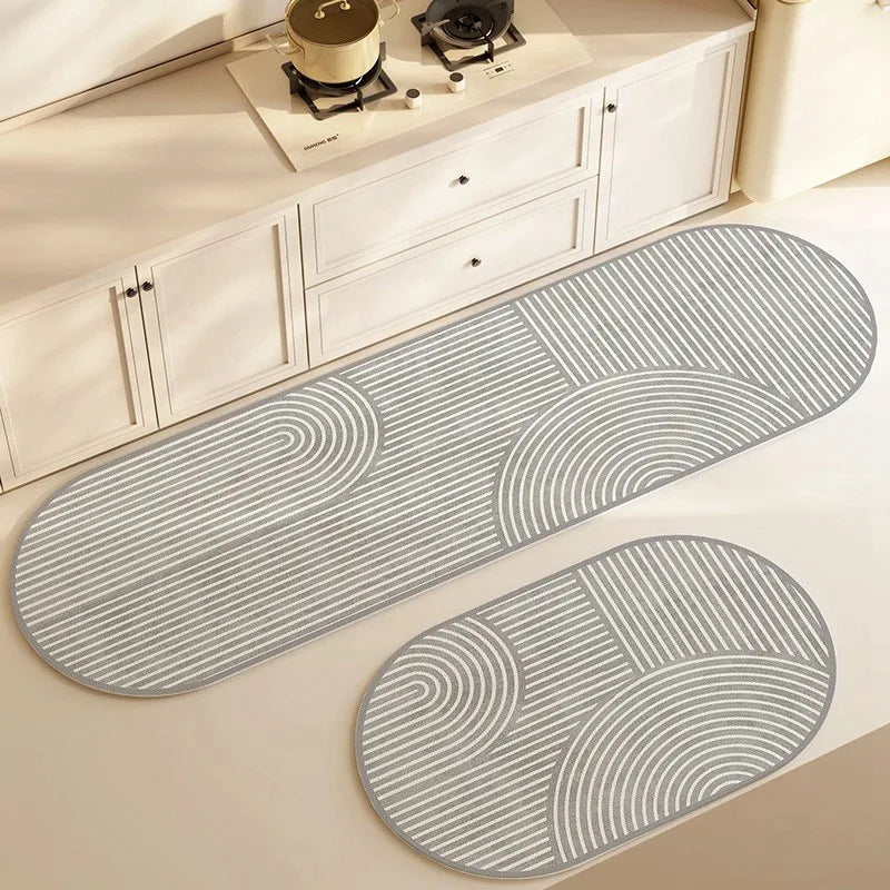Non-Slip Washable Rug for Kitchen and Bathroom – Soft Faux Velveteen with Durable Rubber Base, Anti-Slip Design, Multiple Sizes Available 0