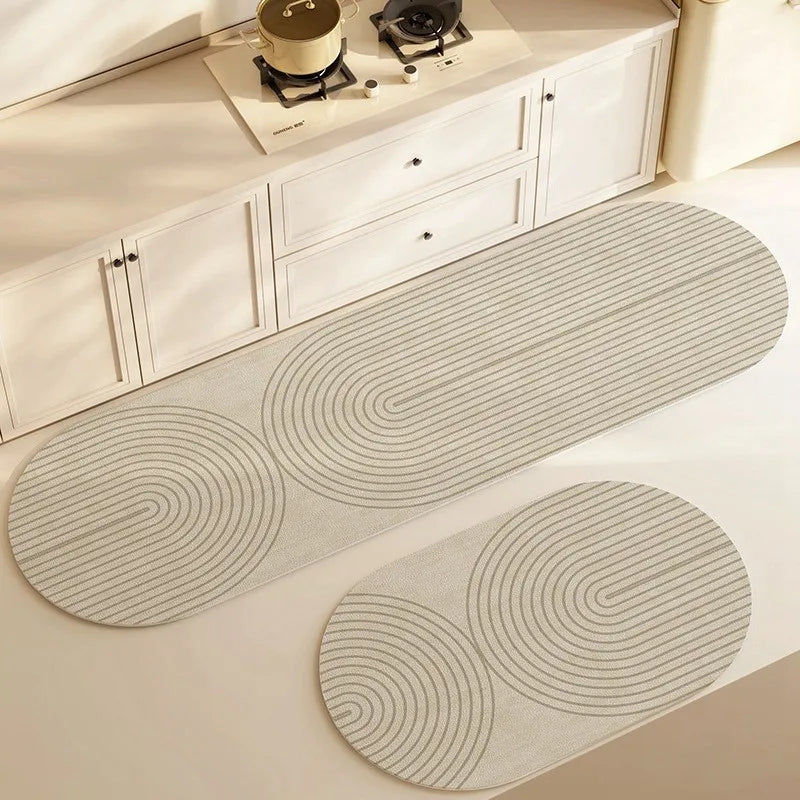 Non-Slip Washable Rug for Kitchen and Bathroom – Soft Faux Velveteen with Durable Rubber Base, Anti-Slip Design, Multiple Sizes Available 2