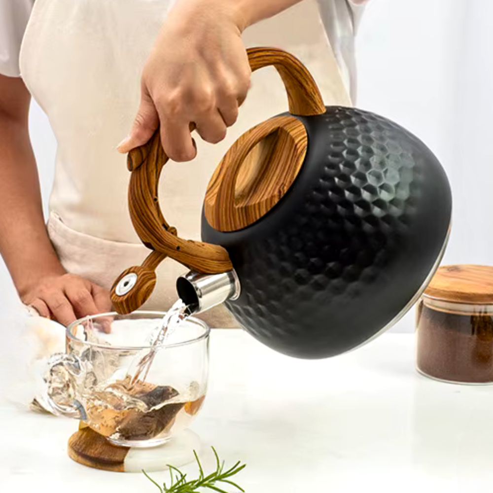 Non Electric Kettle - Modern 3L Design with Durable Stainless Steel 3