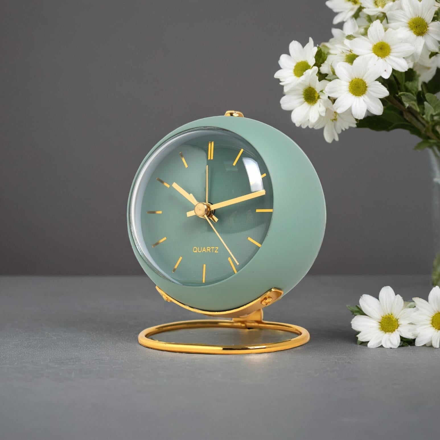 Nordic Analog Desk Clock - Stylish and Compact Timepiece 1