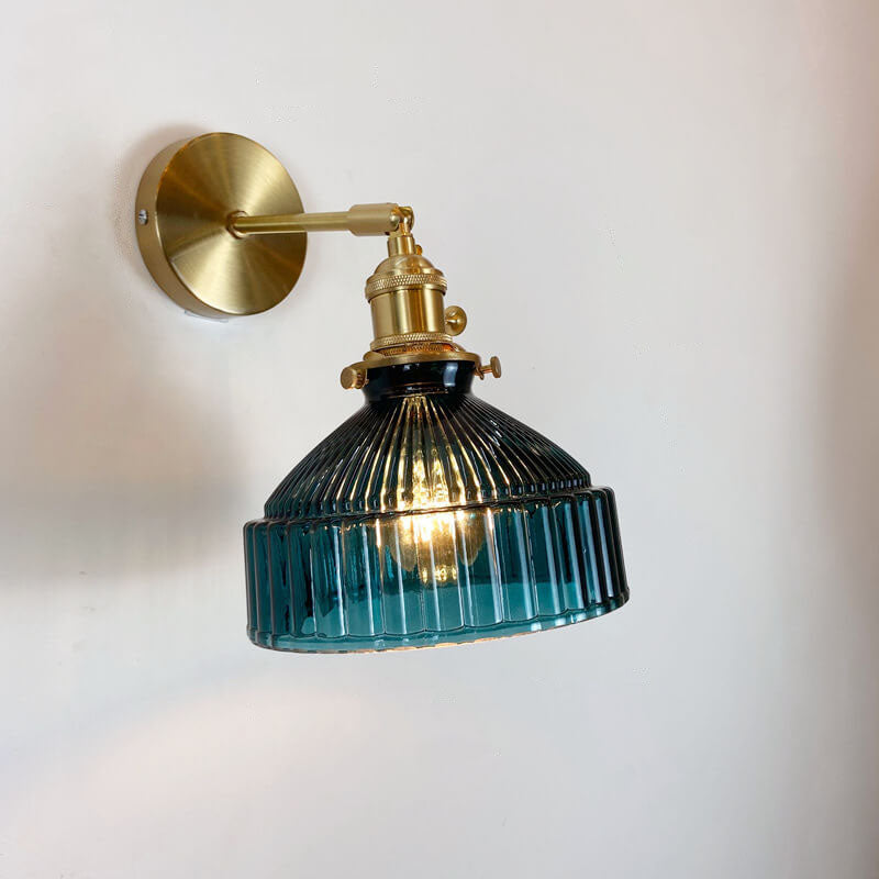 Nordic Brass Glass Dome Wall Sconce - Elegant Wall Light for Cozy Spaces 4