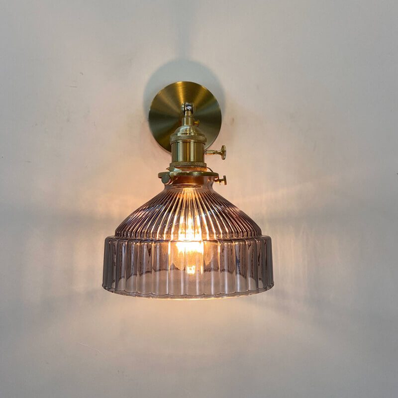 Nordic Brass Glass Dome Wall Sconce - Elegant Wall Light for Cozy Spaces 6
