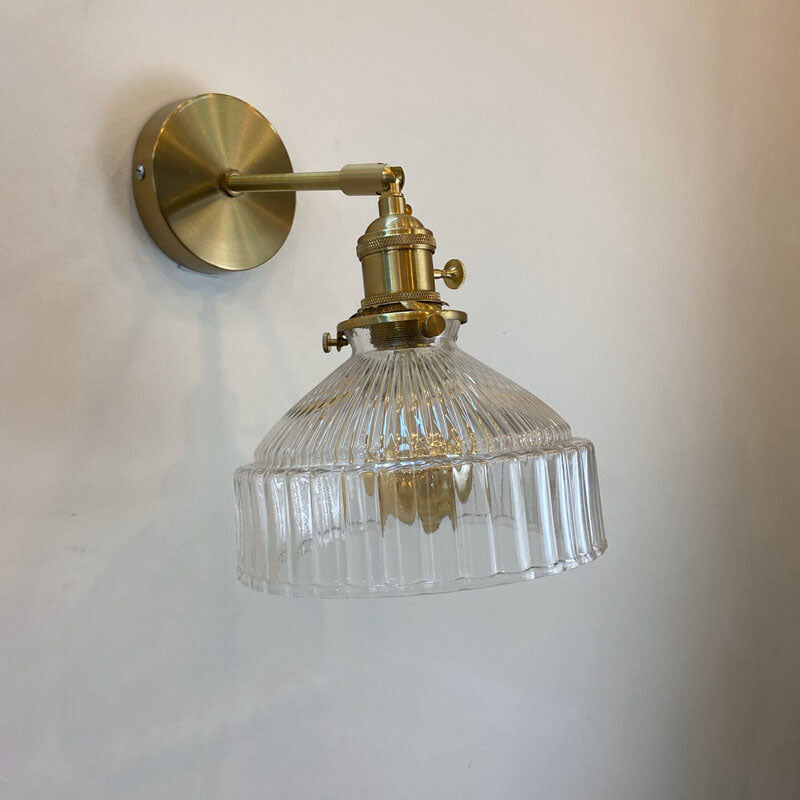Nordic Brass Glass Dome Wall Sconce - Elegant Wall Light for Cozy Spaces 9