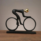 Nordic Cyclist Sculpture - Elegant Home Decor for Wall & Room Style 0