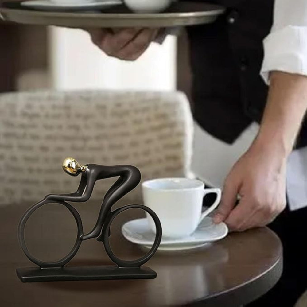 Nordic Cyclist Sculpture - Elegant Home Decor for Wall & Room Style 4