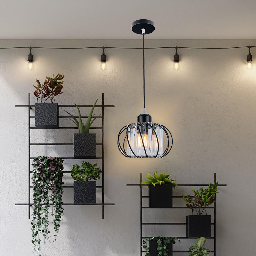 Nordic Glass Pendant Light - Modern Kitchen & Hallway Hanging Fixture 2