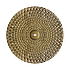 Nordic Gold Metal Wall Art - Elegant Round Wall Decor for Stylish Interiors 0