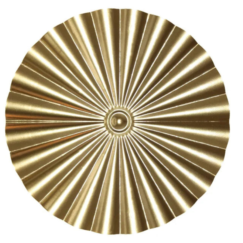 Nordic Gold Metal Wall Art - Elegant Round Wall Decor for Stylish Interiors 2