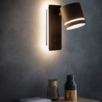 Nordic Iron Square LED Wall Sconce - Rotatable Spotlight for Reading 0