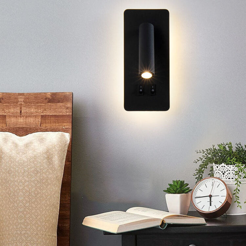 Nordic Iron Square LED Wall Sconce - Rotatable Spotlight for Reading 2