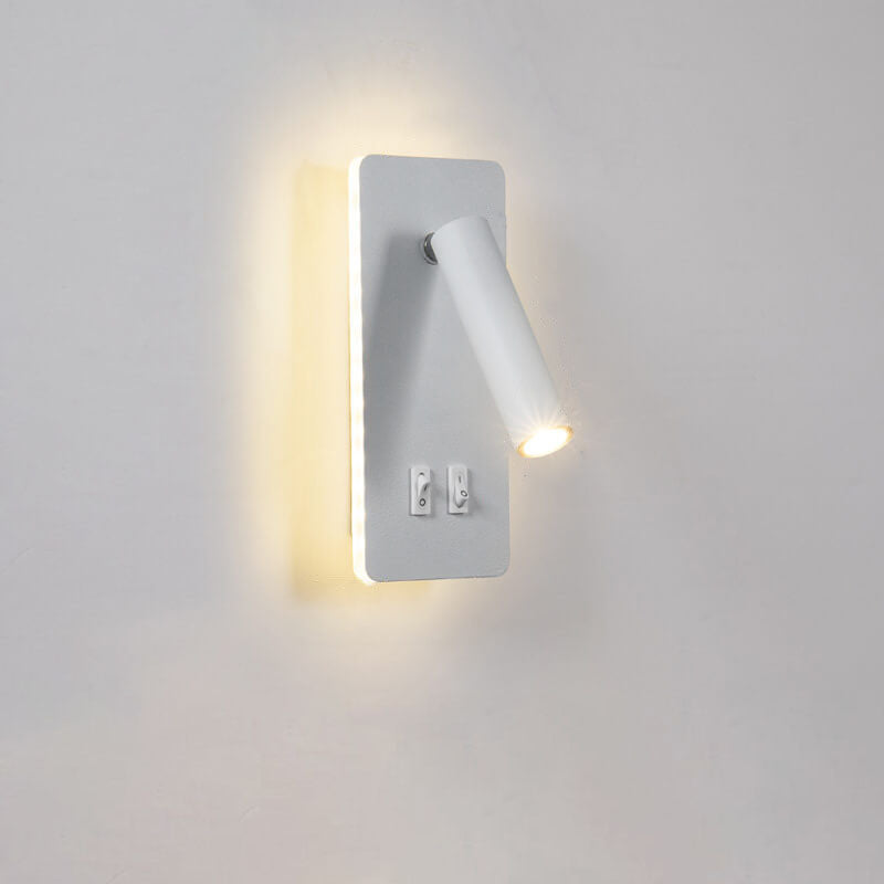 Nordic Iron Square LED Wall Sconce - Rotatable Spotlight for Reading 9