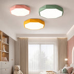 Nordic LED Flush Mount Ceiling Light - Dimmable Octagonal Design 5